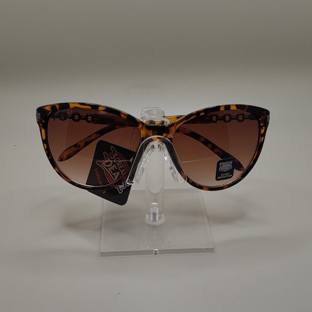 Pugs Gear Style 10012 Tortoise Shell Oversize Lens Fashion Sunglasses UV400 #215